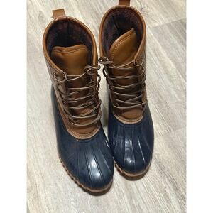Sporto Duck Boots Waterproof Lace Up Ankle Boots‎ Women's Size 8M
